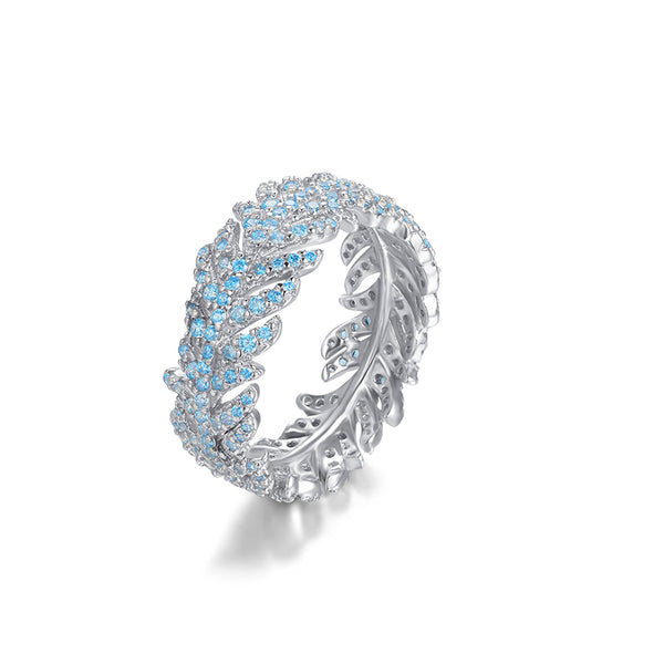 LADY PERLA™ Blue Leave 925 Sterling Silver Ring