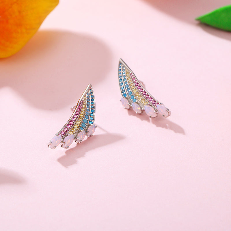 LADY PERLA™ Spring Rainbow 925 Sterling Silver Earrings