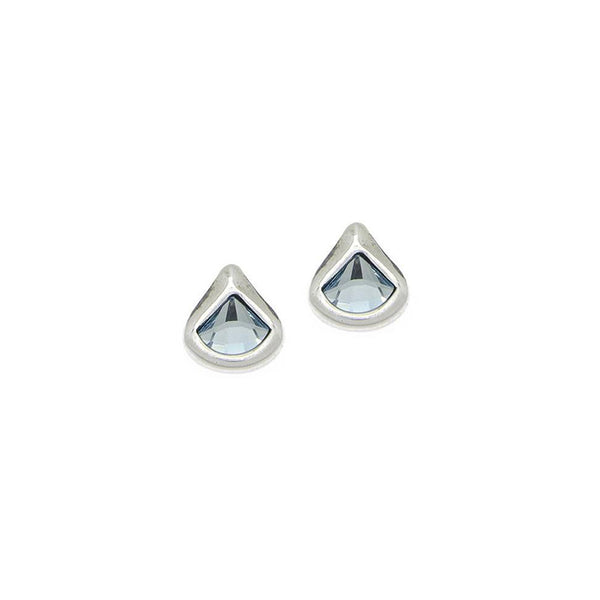 CICLÓN™ Emotion Silver Plated Metal Crystal Mini Earrings