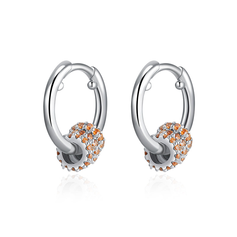 LADY PERLA™ Circle Structure 925 Sterling Silver Polycyclic Earrings