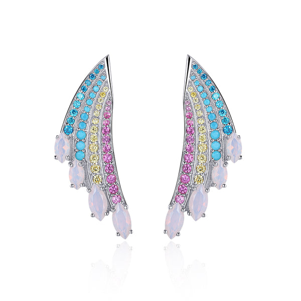 LADY PERLA™ Spring Rainbow 925 Sterling Silver Earrings