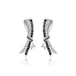 LADY PERLA™ Meteor Series 925 Sterling Silver Stud Earrings-Meteor Tail