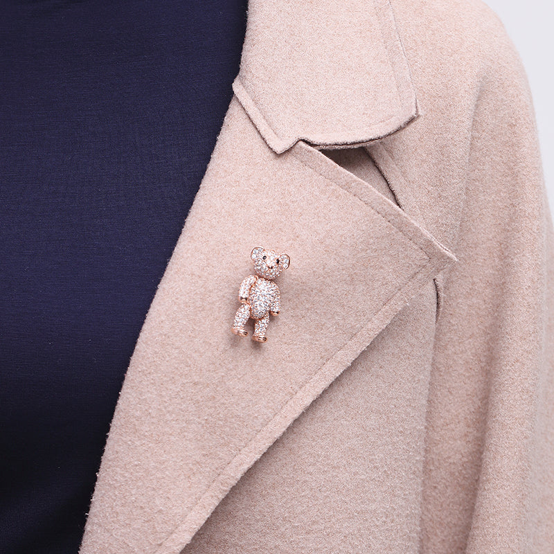 MADREPERLA™ Lebear Sherri Bear Brooch Necklace