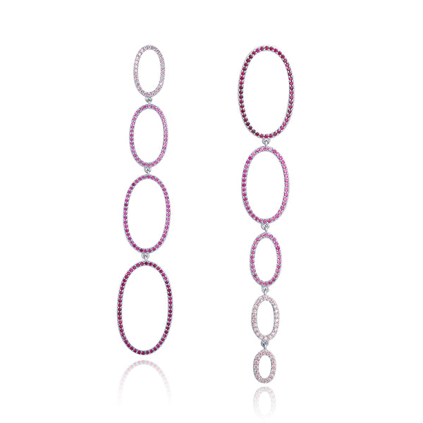 LADY PERLA™ Geometry Fashion 925 Sterling Silver Earrings-Multiple Oval