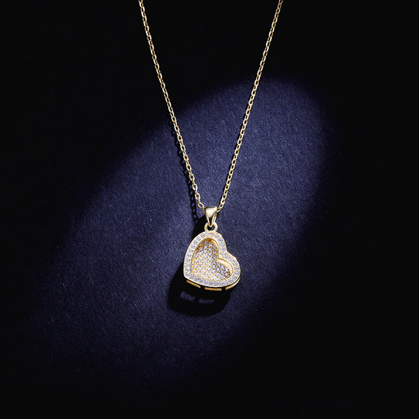 MADREPERLA™ Heart Diamond Pendant Necklace