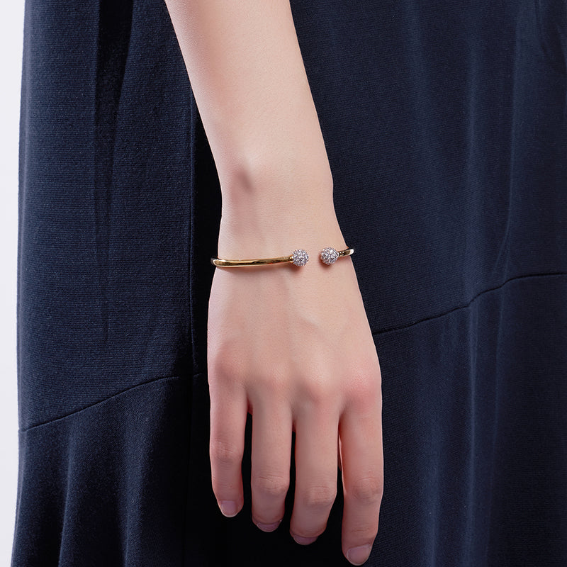 MADREPERLA™ White Ball-shaped Minimalist Bracelet