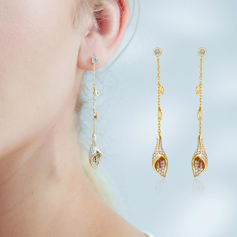 MADREPERLA™ Logbook Gem Conch Earrings