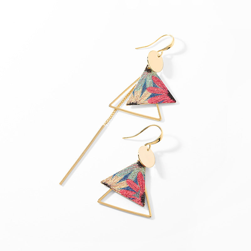 MADREPERLA™ Office Lady Vintage Pyramid Earrings