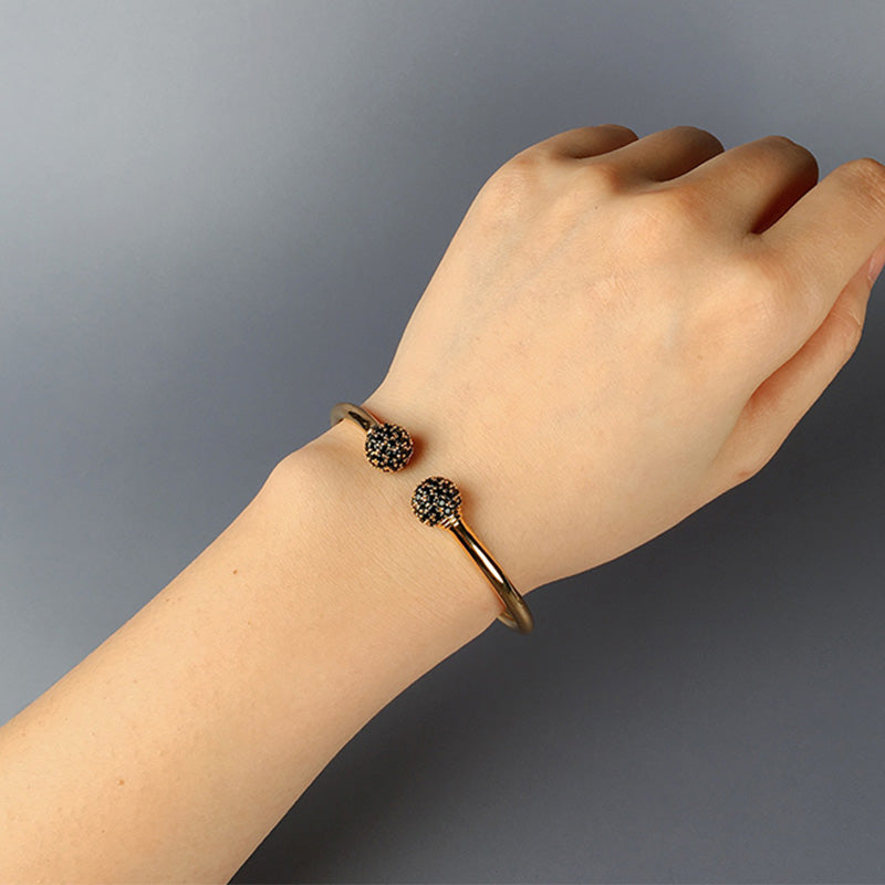 MADREPERLA™ Black Ball-shaped Minimalist Bracelet