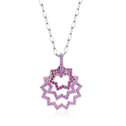 LADY PERLA™ Fireworks Series 925 Sterling Silver Necklace