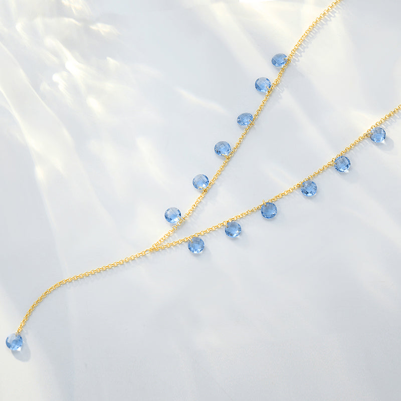 MADREPERLA™ Summer Love Blue Gem Necklace