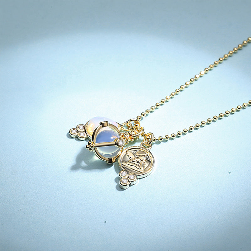 MADREPERLA™ Moonstone Rota Love Necklace