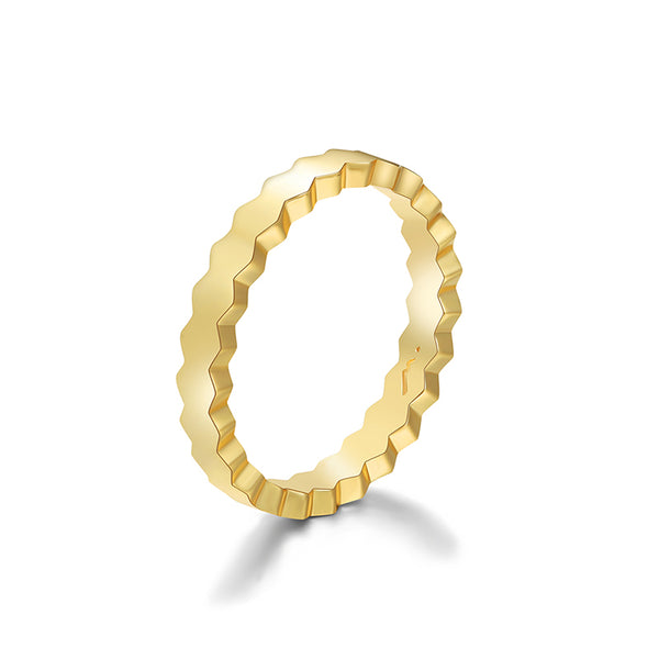 MADREPERLA™  Hexagon Gold Ring