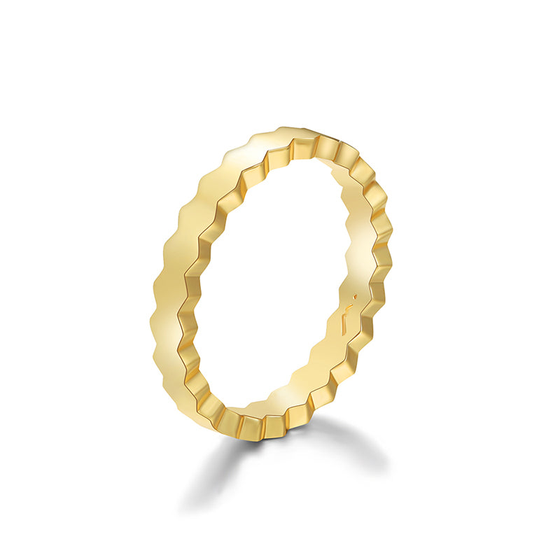 MADREPERLA™  Hexagon Gold Ring