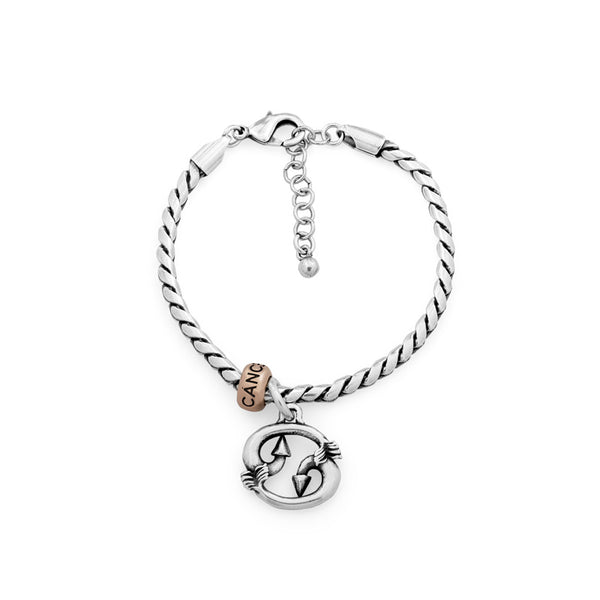 CICLÓN™ Collier Cancer Argent Bracelet